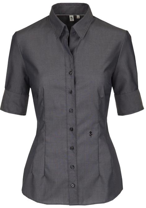 Seidensticker® Tailored Fit Bluse, Kurzarm, 80614 1a