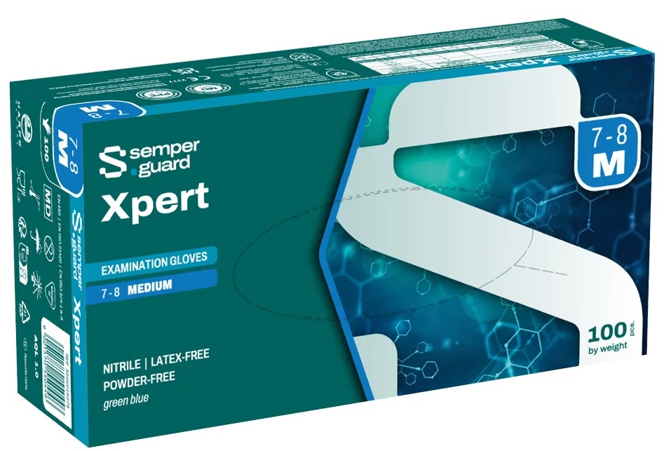 Semperguard® XPERT Nitril Einweghandschuh 100er Box, 0445