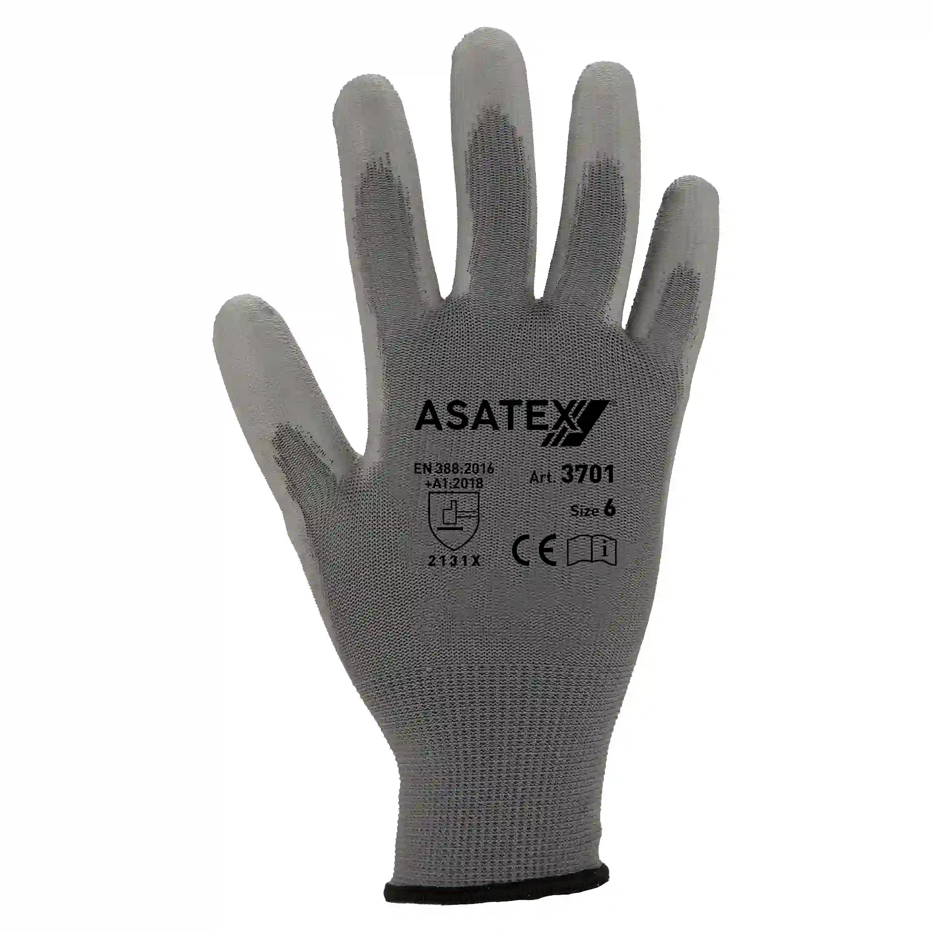 PU GREY Feinstrickhandschuh 3701